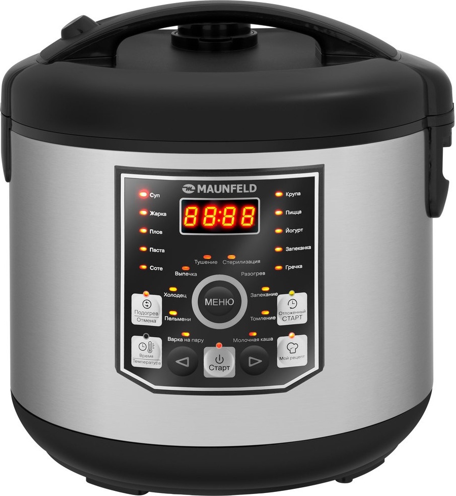 Купить Мультиварка MAUNFELD MPMC-1624S черный, серый в Алматы – Магазин ...