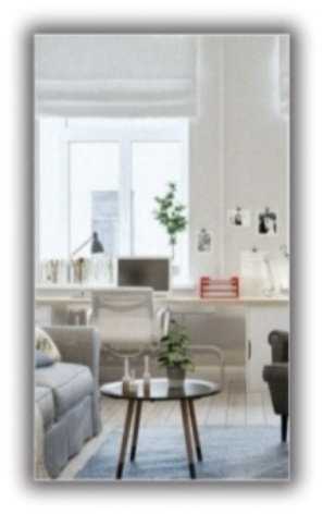 Зеркало настенное Mixline 50x70 см
