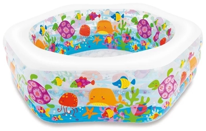 Бассейн надувной Intex Ocean Reef 56493, 191x178x61 см