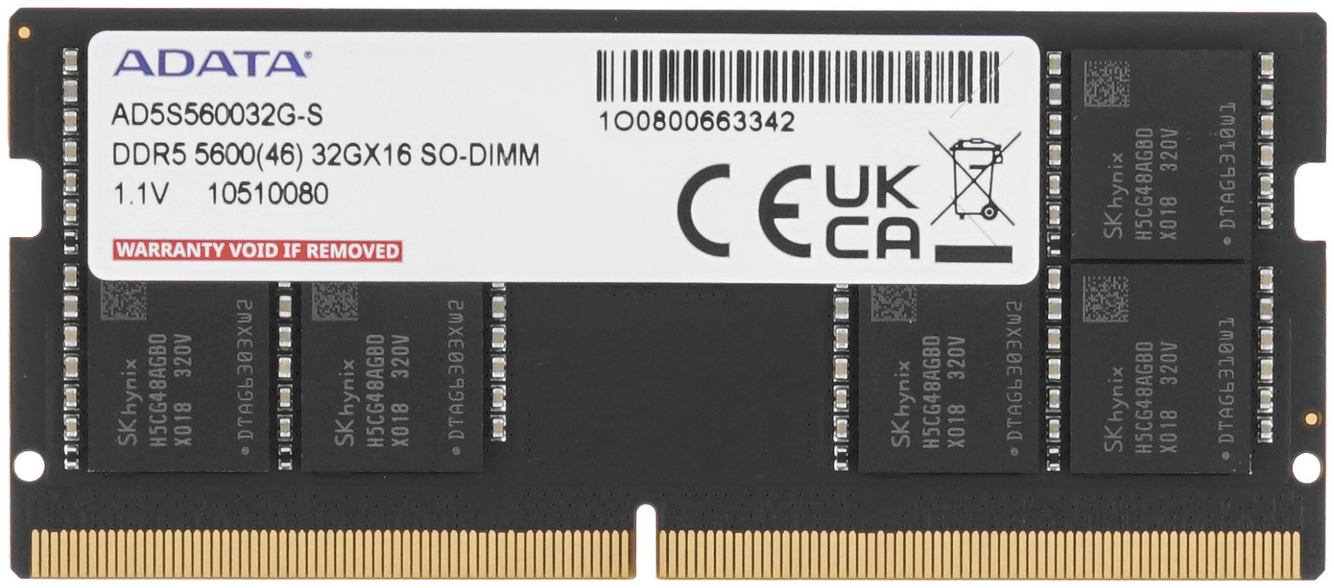 Оперативная память ADATA AD5S560032G-S 32 Гб