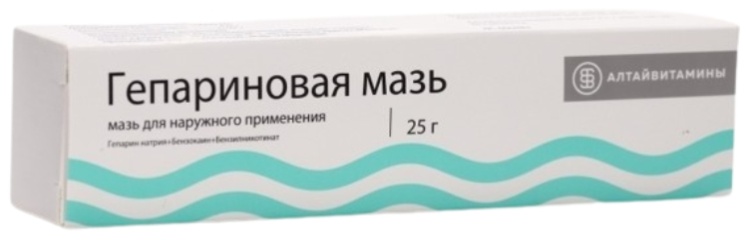 ГЕПАРИНОВАЯ МАЗЬ 25г мазь д/нар прим