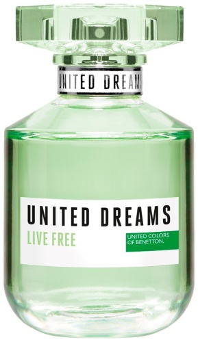 UNITED COLORS OF BENETTON United Dreams Live Free туалетная вода EDT 80 мл, для женщин
