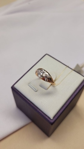 Diamond 81010320 размер 17 вес 1.60 г золото, кристалл Swarovski