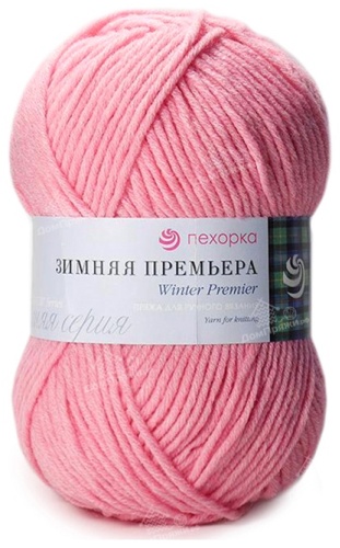 Моток Пехорский текстиль Зимняя премьера 11 ярко-розовый 150 м 100 г