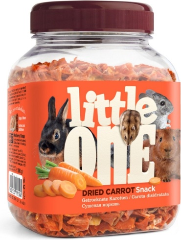 Little One Сушёная морковь для грызунов 200 г