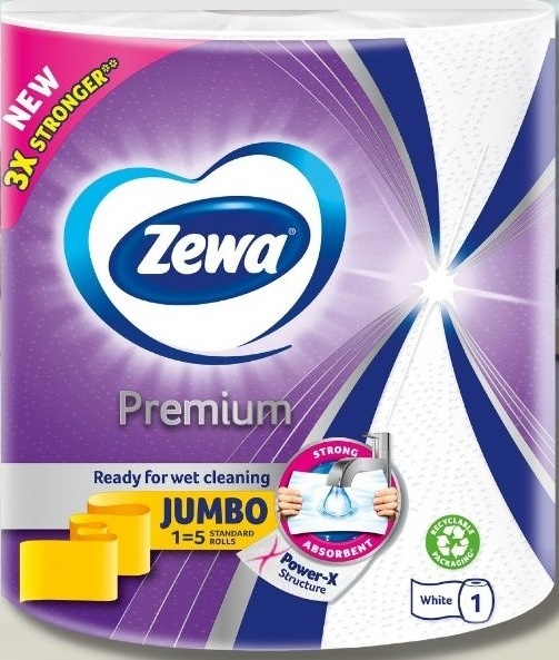 Бумажные полотенца Zewa Premium Jumbo 1 шт