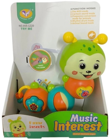 Погремушка Jialegu Toys Гусеница
