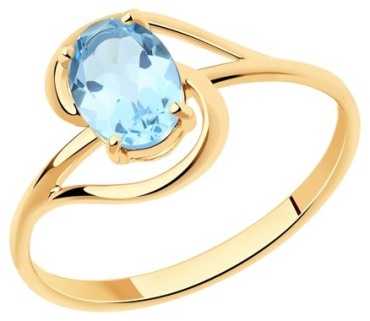 Diamant 51-310-00984-1_17-5 размер 17.5 вес 1.38 г золото, топаз