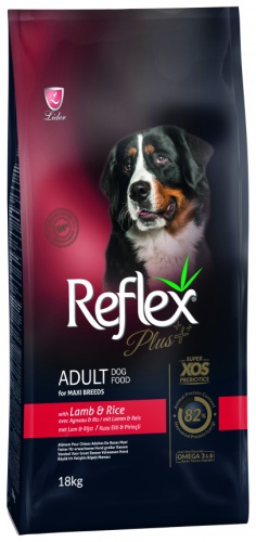 Reflex Plus Adult Maxi Ягненок с рисом для взрослых крупных пород 18 кг