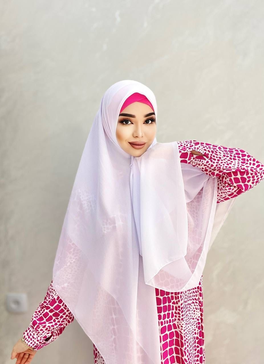 Платок Muslima style шифон 140 x 140 см
