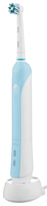 Oral-B механическая щетка Professional Care 500 щетина средняя белый, голубой