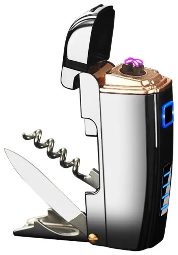 Lighter электронная зажигалка BR823, металлический сплав