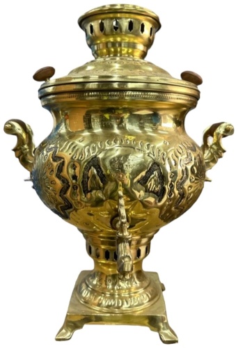 Самовар 17808178_697063 8 л, латунь
