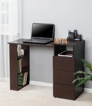 Стол письменный Letta 876255861, 106х40x75 см, коричневый
