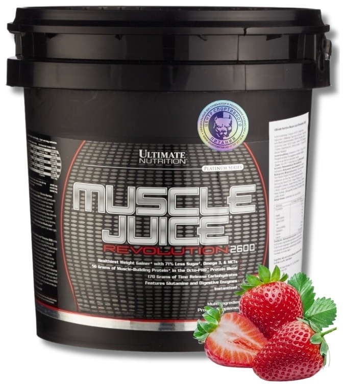 Купить Гейнер Ultimate Muscle Juice Revolution 2600 клубника 5040 в ...