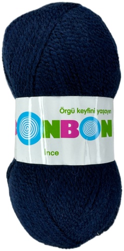 Моток NAKO Bonbon Ince 98207 темно-синий 300 м 100 г
