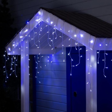 Бахрома Luazon Lighting цвет свечения синий, холодный белый 4 м