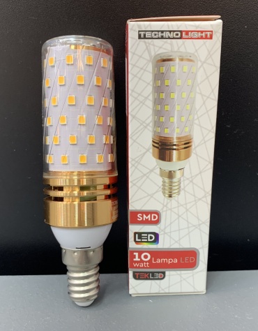TEKLED 10W Е14, светодиодная, теплый белый