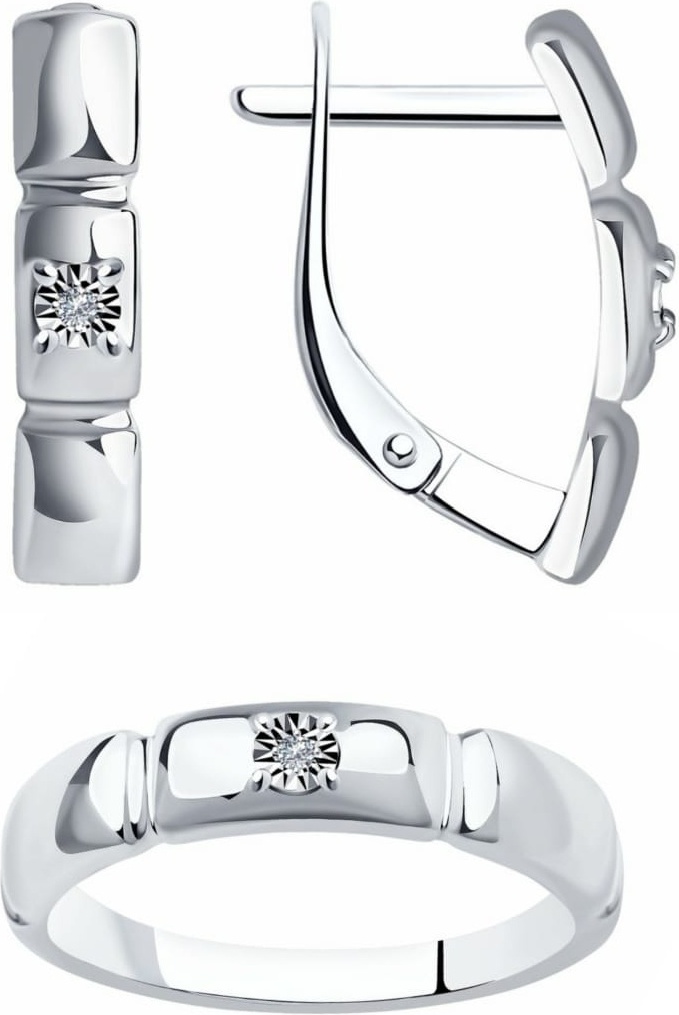 SOKOLOV SET-87010041 вес 4.68 г серебро, бриллиант