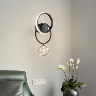 Бра настенный LED, черный