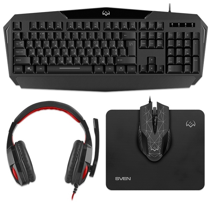 Купить Клавиатура SVEN GS-4300 черный в Алматы – Магазин на Kaspi.kz