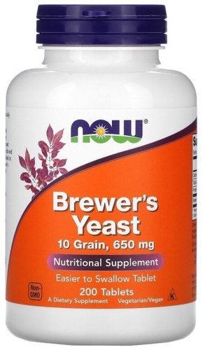 NOW Brewer's Yeast таблетки 200 шт