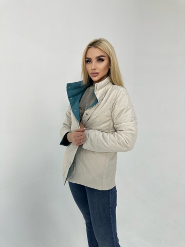 Демисезонная куртка Button бежевый