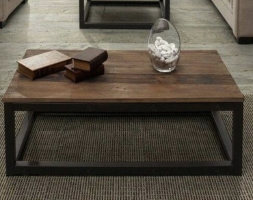 Журнальный столик HAIDAR loft, 120x50x55, коричневый