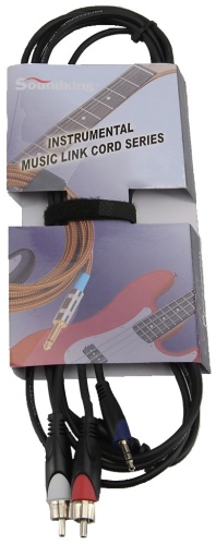 Переходник Soundking 3.5 mm jack - RCA 3 м