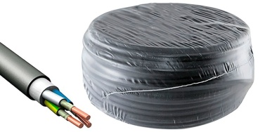 EKT кабель ВВГнг(А)-FRLS 3x4, 1 м
