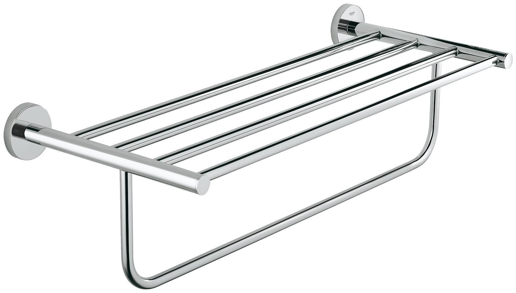 Grohe полка для ванной 40462001 серебристый