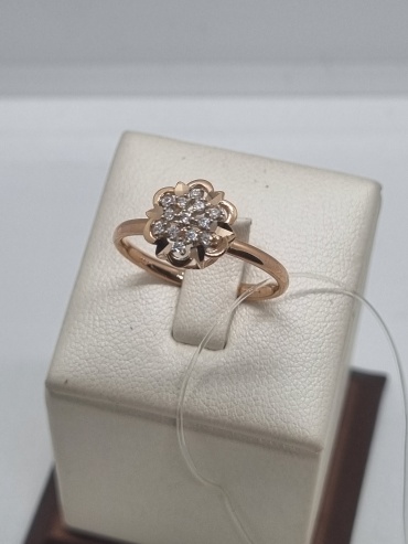 Zhanar Gold ZHA84_991 размер 18.5 вес 1.33 г золото, фианит
