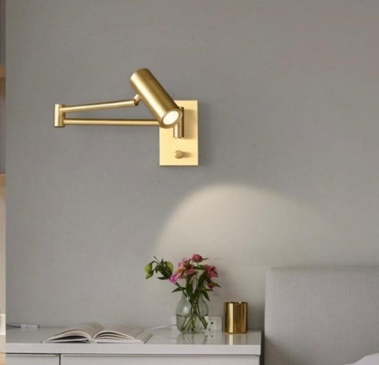 Бра настенный ALEM LIGHT LED, золотистый