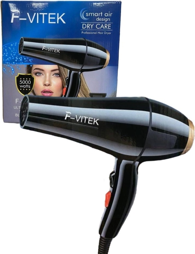 F-Vitek F-9100 фен черный, золотой