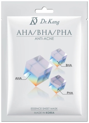 Маска для лица DR. KANG тканевая AHA/BHA/PHA с кислотами отшелушивающая 1 шт