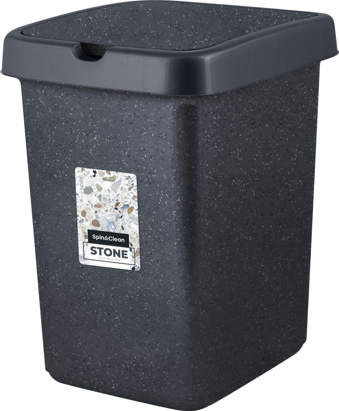 Купить Мусорное ведро Spin&Clean с крышкой Stone SC460511026 25 л в ...
