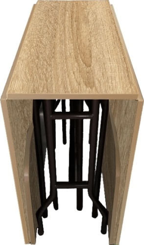Стол-книжка 1mebel 2906, 180х90x73 см, ЛДСП, бежевый