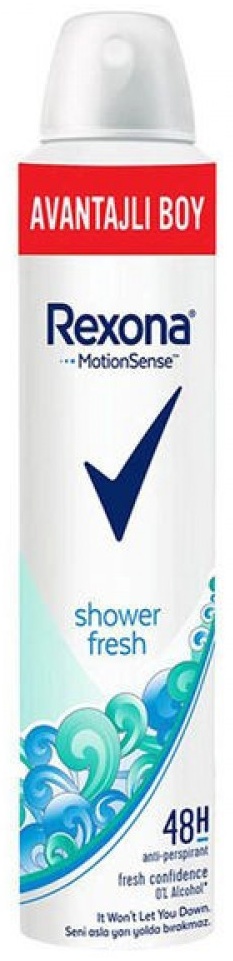 Rexona Shower fresh антиперспирант для женщин 200 мл