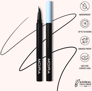 MOIRA Angled Liquid Liner подводка-фломастер черный 001 Black