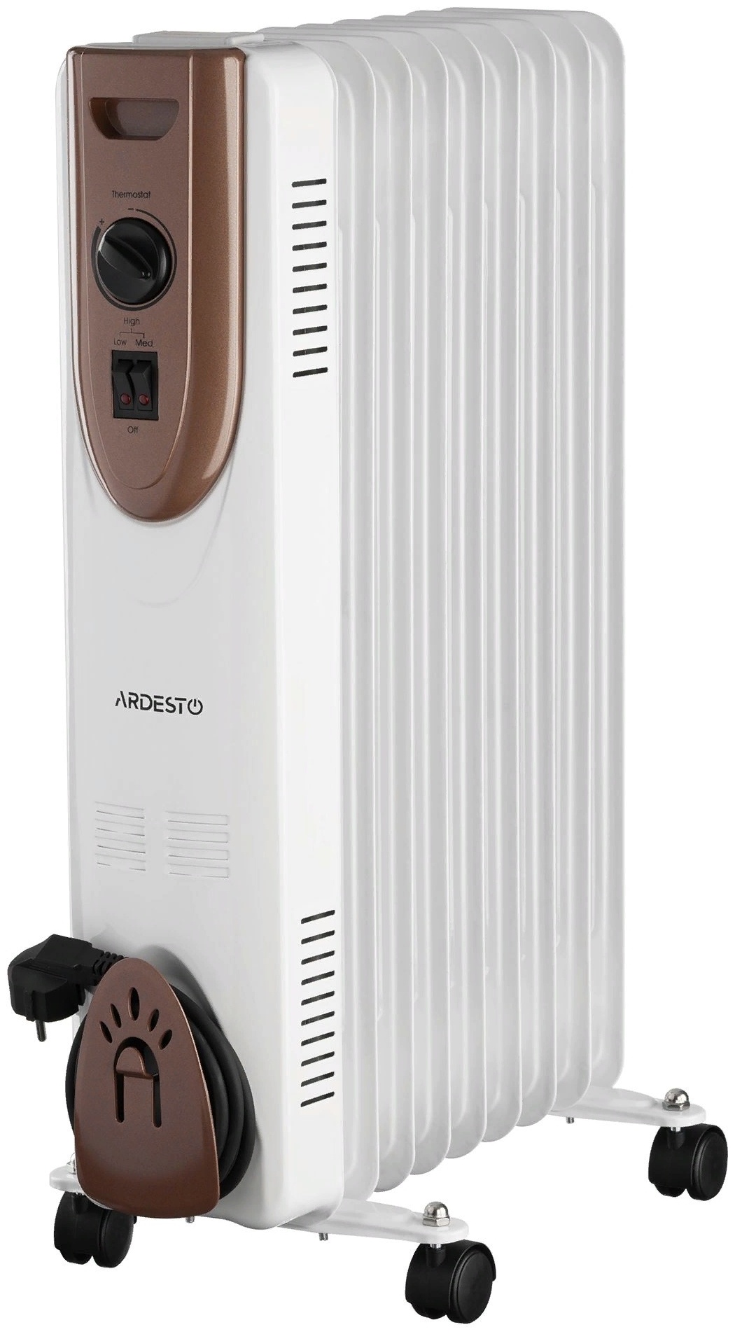 Купить Масляный радиатор Ardesto OFH-09X1 белый, коричневый в Алматы ...