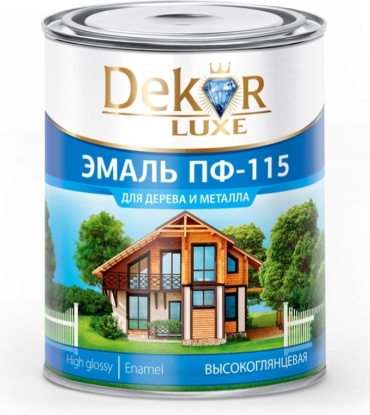 Dekor Luxe алкидная ПФ-115 2.6 кг, белый цвет