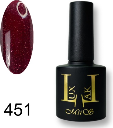 MiiS гель-лак LuxLak 451 глянцевое 7.3 мл