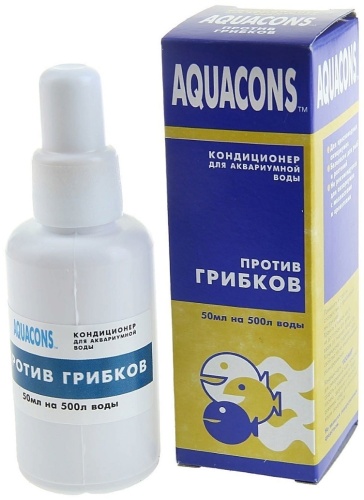 Aquacons против грибков кондиционер для аквариумной воды 50 мл