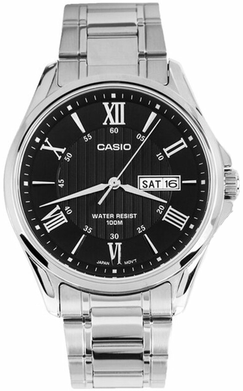 Кварцевые CASIO MTP-1384D-1AVEF нержавеющая сталь