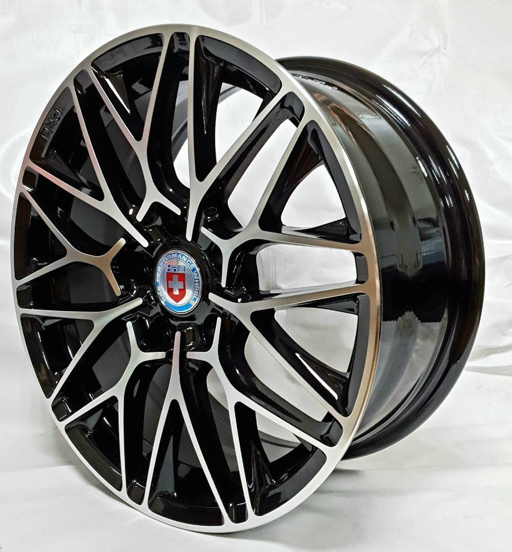 HRE 1202 6.5x15/4x100 D67.1 ET35 черный, серебристый