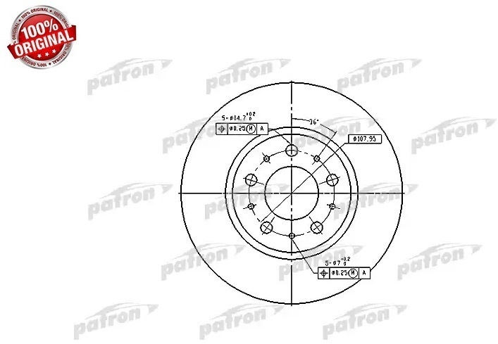 Диски PATRON передние PBD2671