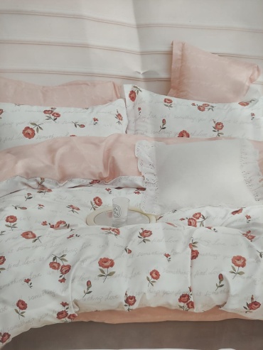 Комплект Dantela Floral Reverie 2-спальный хлопок, 2 наволочки: 50x70 см