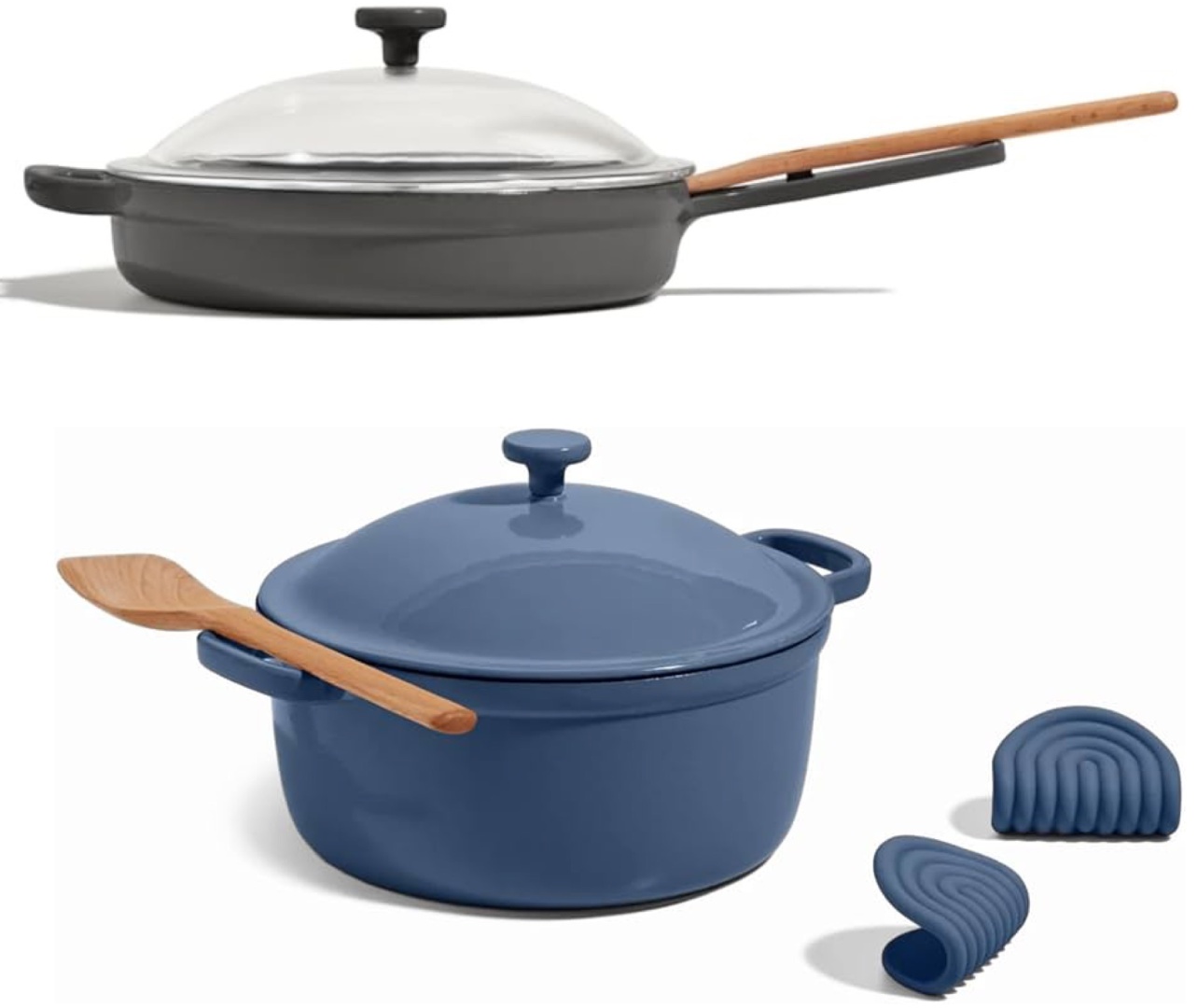 OUR PLACE набор посуды Blue Salt Char Black 4 в 1