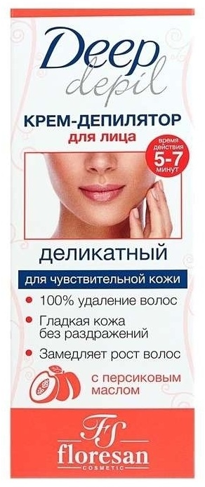 Floresan Deep Depil крем-депилятор для лица Деликатный 50 мл