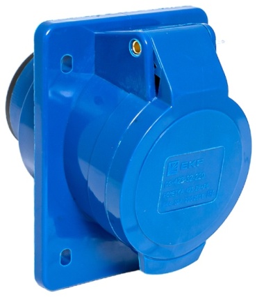 EKF силовая розетка 220 В 32А, ps-423-32-220